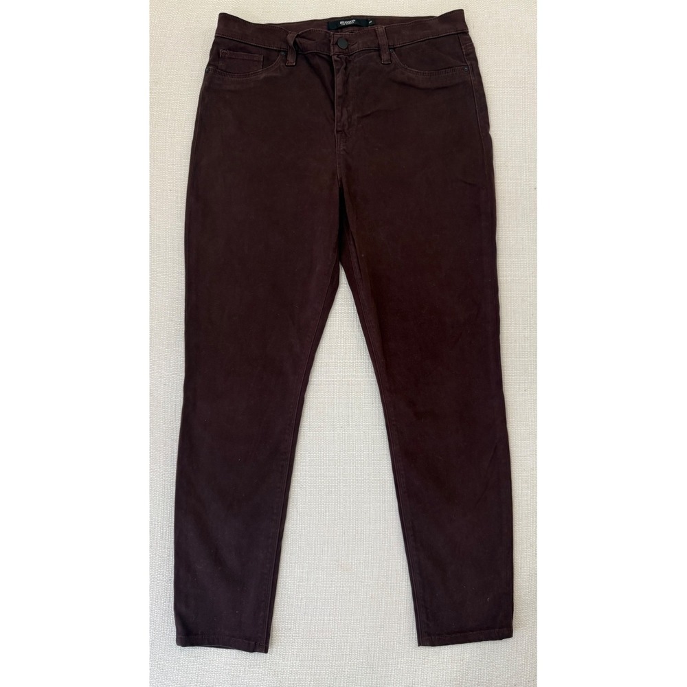 Hudson Nico Super Skinny Womens 30 Burgundy Plum Mid Rise Stretch Jeans Exc